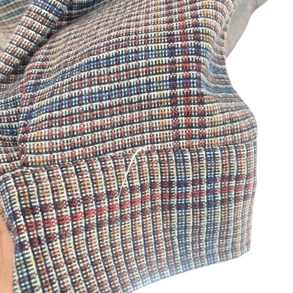 Vintage 90s 80s Great Lakes Recreation Plaid Long Sleeve Button Up Top Large - Picture 3 of 6